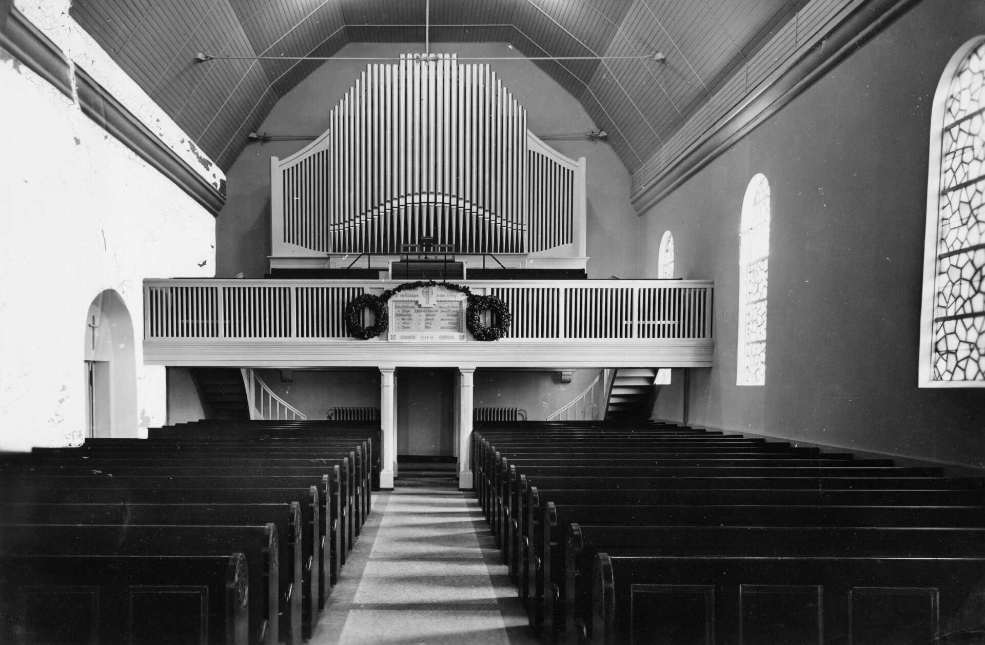 Die Orgel der Hephata-Kirche, 1950er Jahre